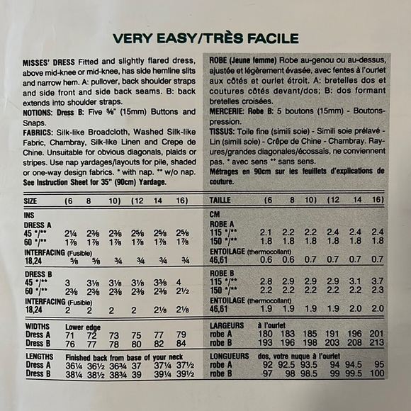 Vintage Dress Sewing Pattern: Betty Jackson, Vogue Patterns - Picture 3 of 5